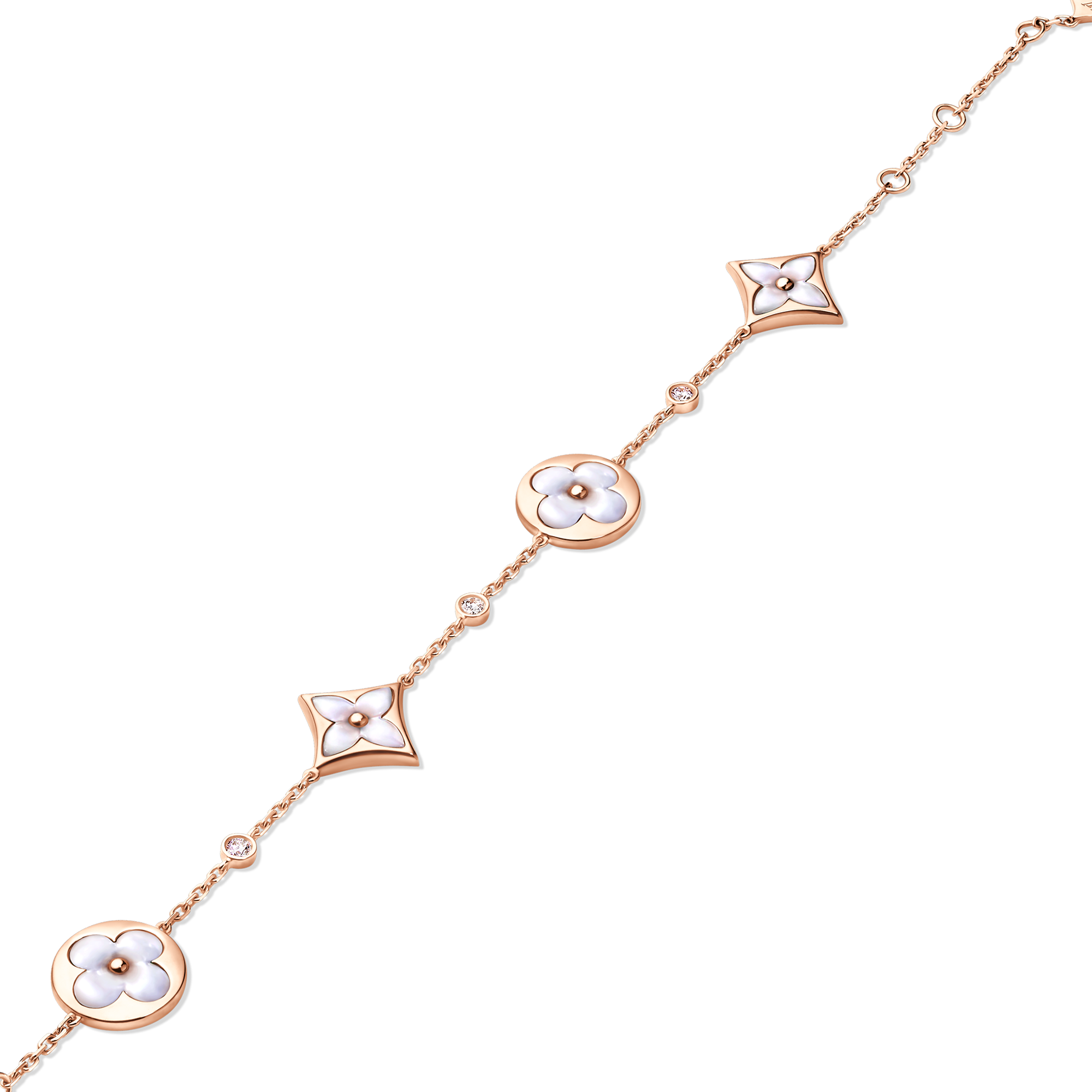 ブレスレット 4モチーフ ブロッサム BB(ピンクゴールド×ホワイト マザー・オブ・パール×ダイヤモンド) - 画像 (5)