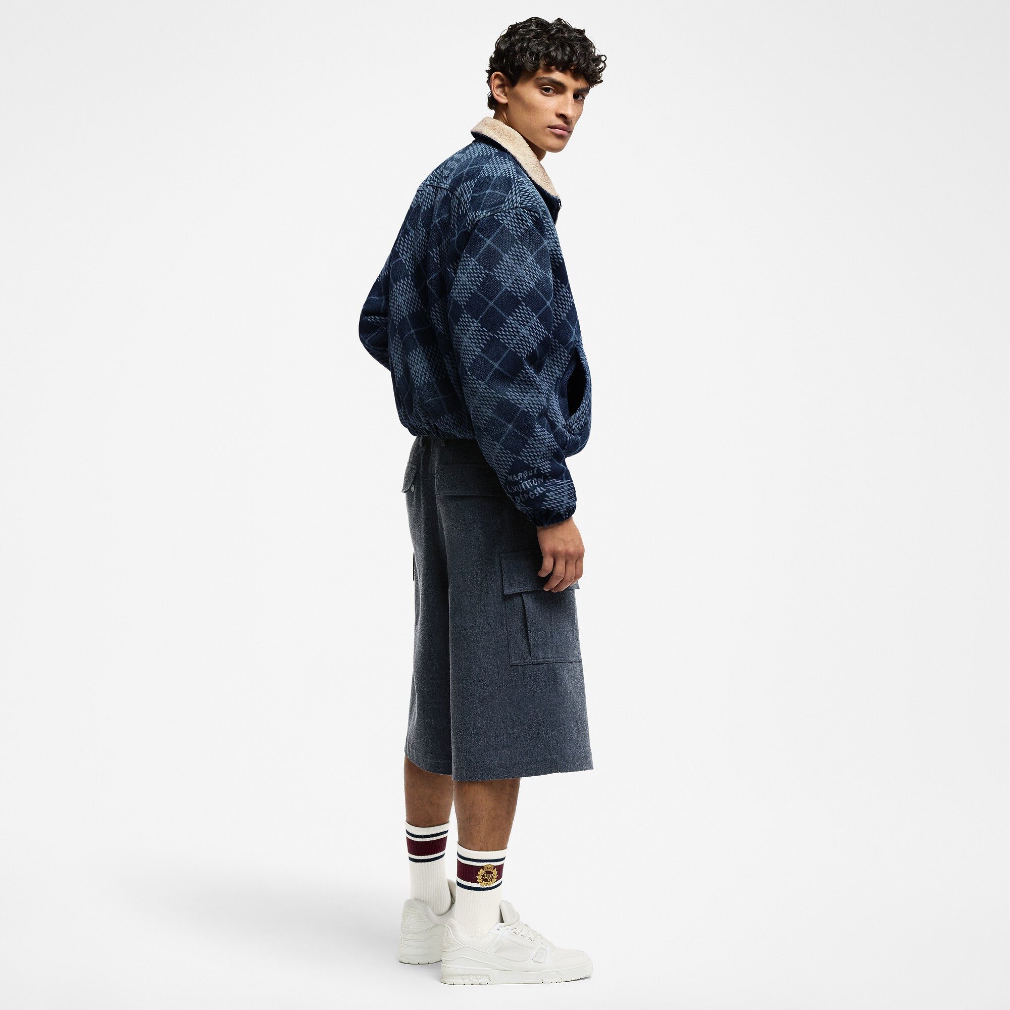 デニムフリースブルゾン - 画像 (7)