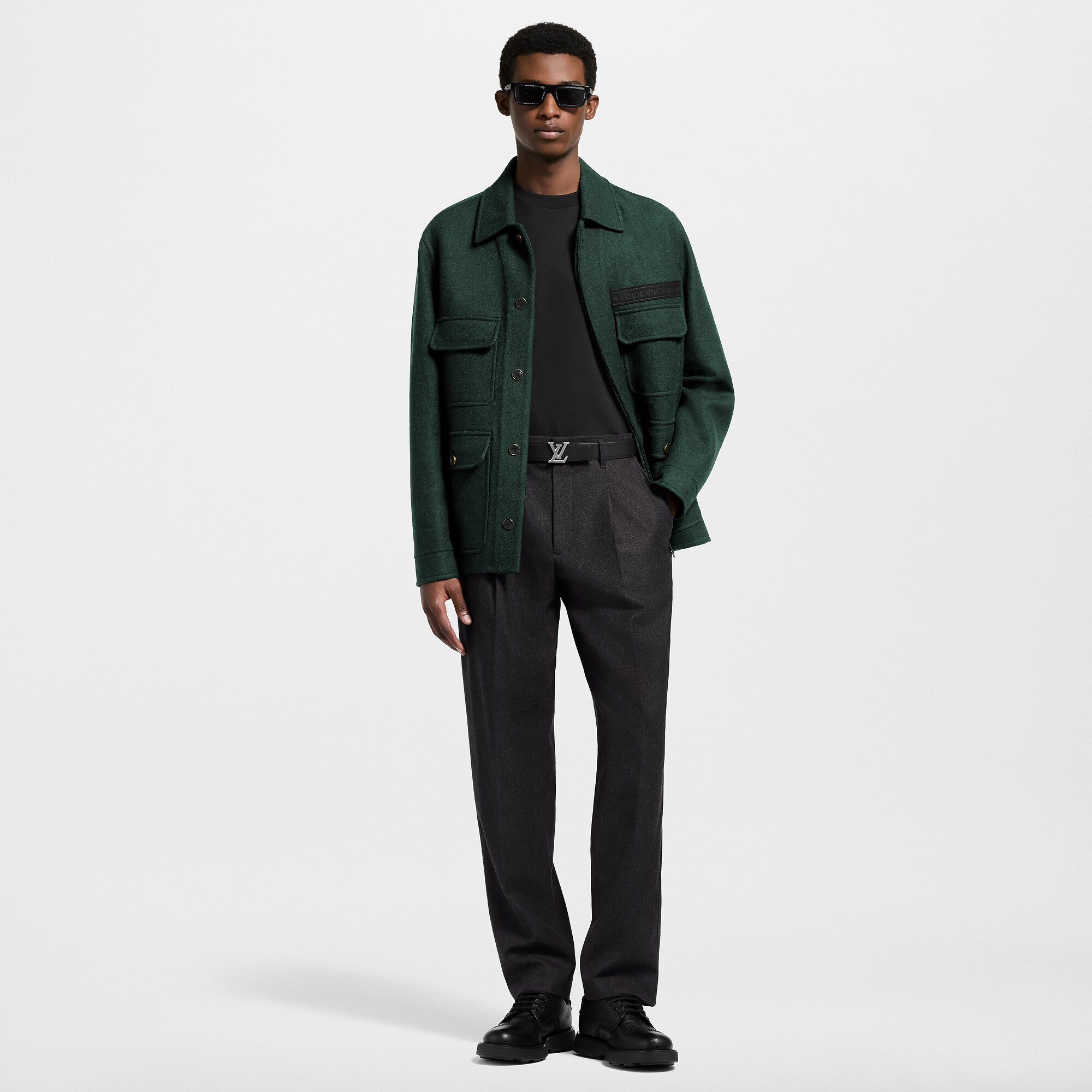 ダブルフェイス カシミヤブレンド ワークウェアジャケット