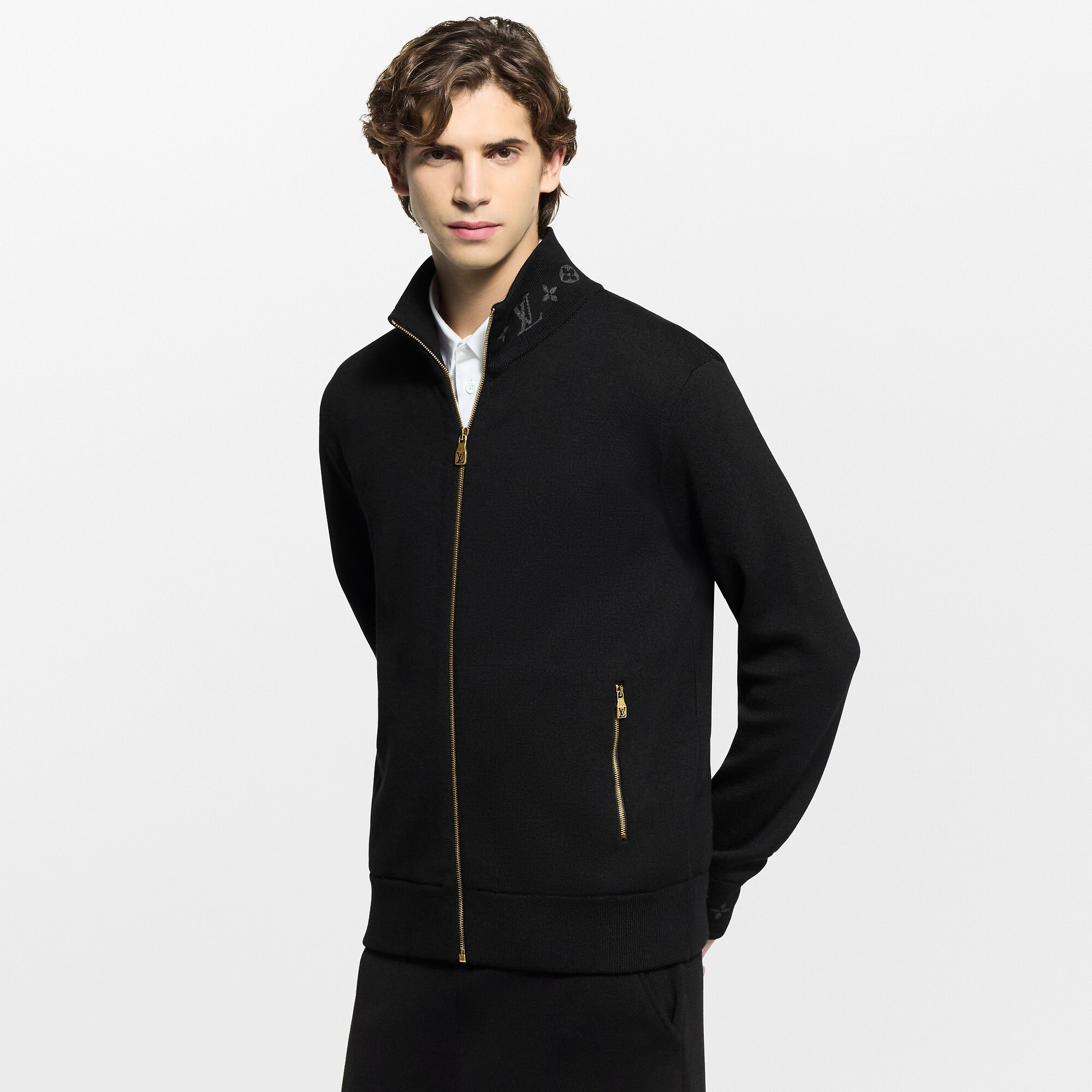 ダブルフェイスニットウールトラベルブルゾン - 画像 (3)
