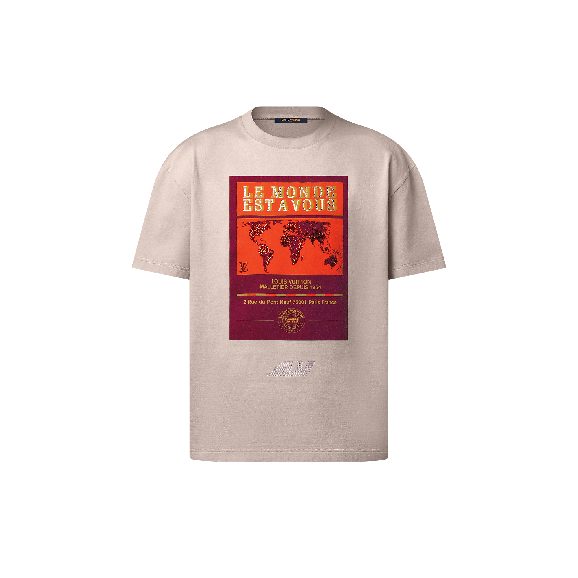 エンベリッシュド グラフィックコットンTシャツ