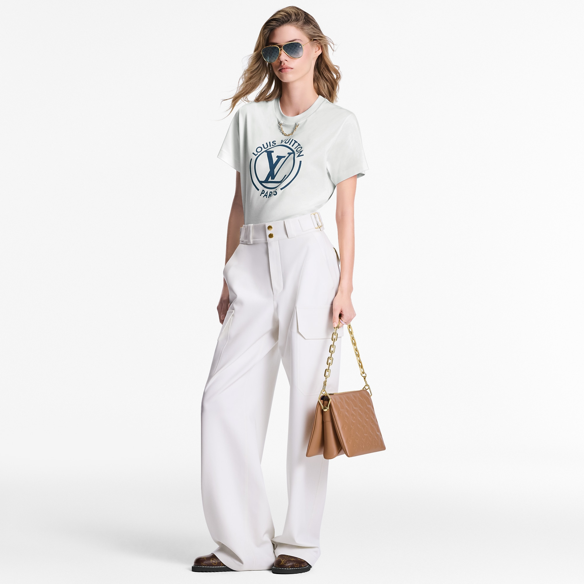 フロックド LV Tシャツ