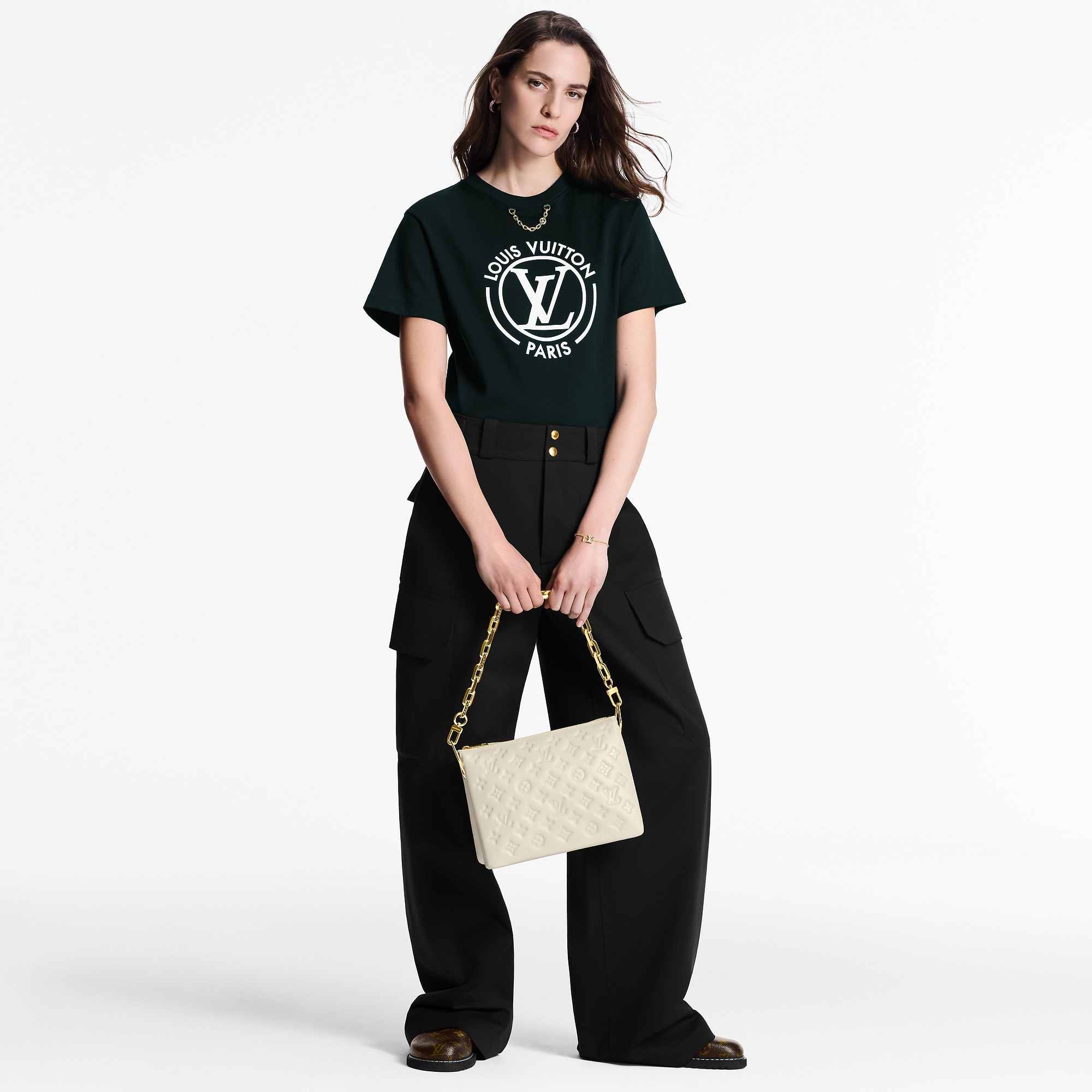 フロックド LV Tシャツ