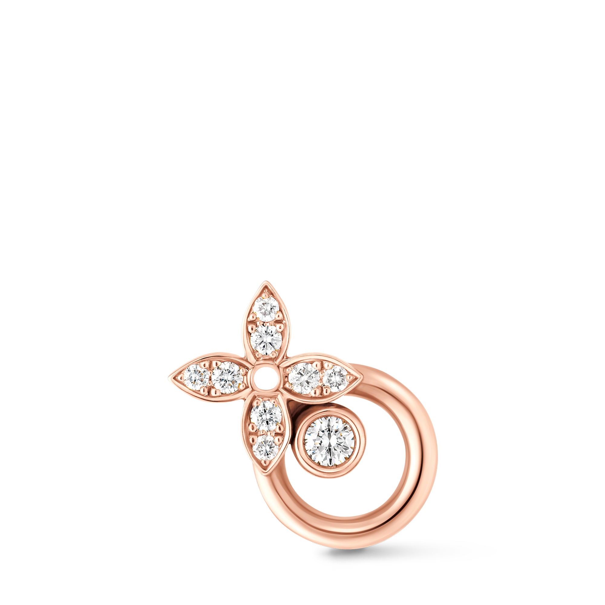 ピアス イディール ブロッサム (ピンクゴールド×ダイヤモンド)単品 - 画像 (2)