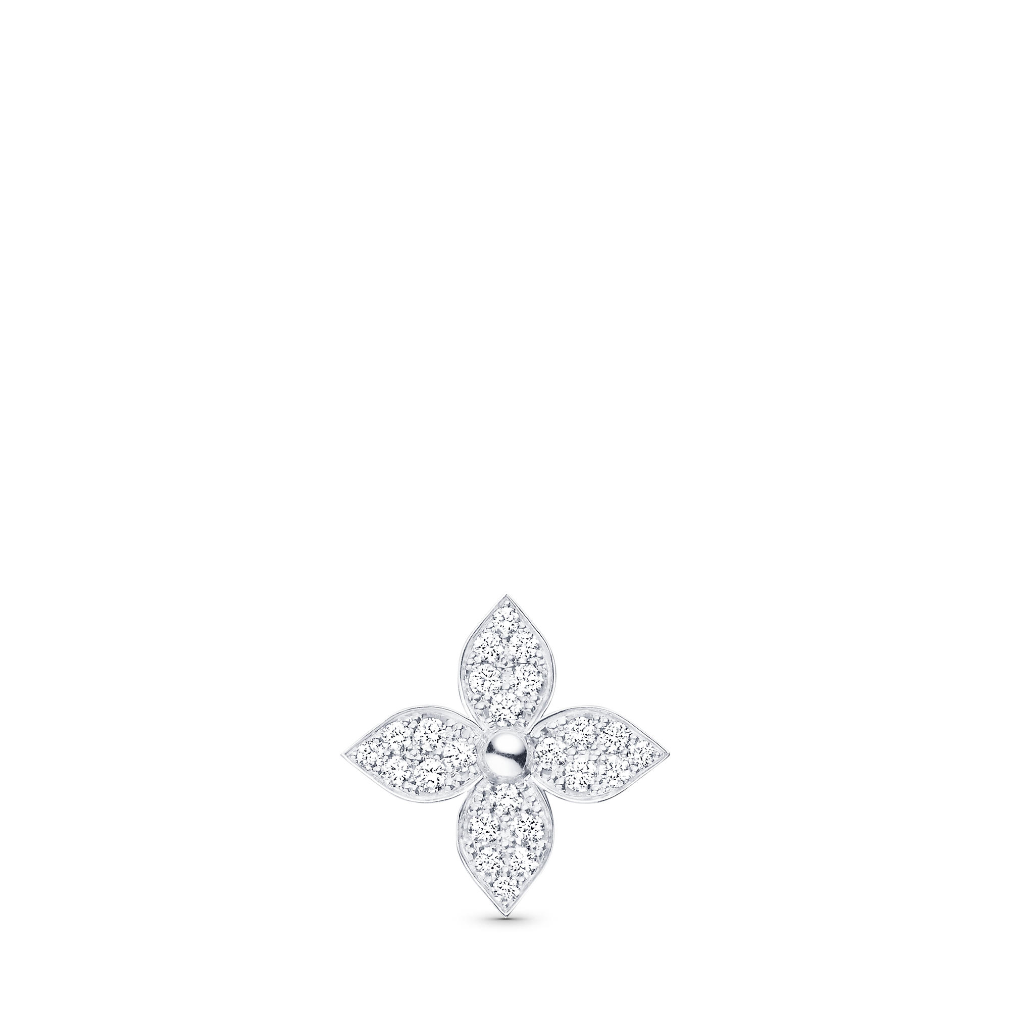 ピアス スター ブロッサム(ホワイトゴールド×ダイヤモンド) 単品 - 画像 (2)