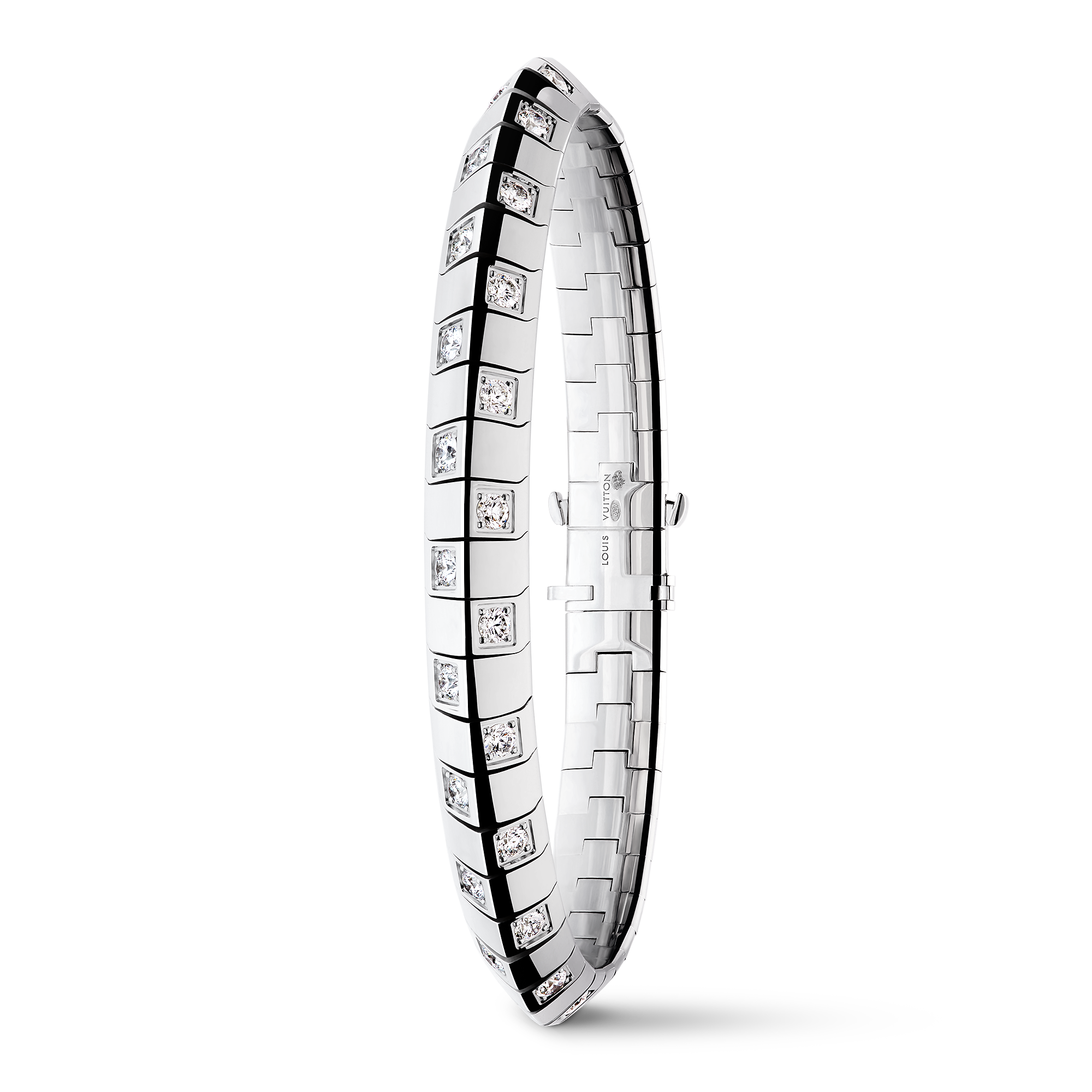 ブレスレット ル ダミエ ドゥ ルイ・ヴィトン 7mm (ホワイトゴールド×ダイヤモンド) - 画像 (3)