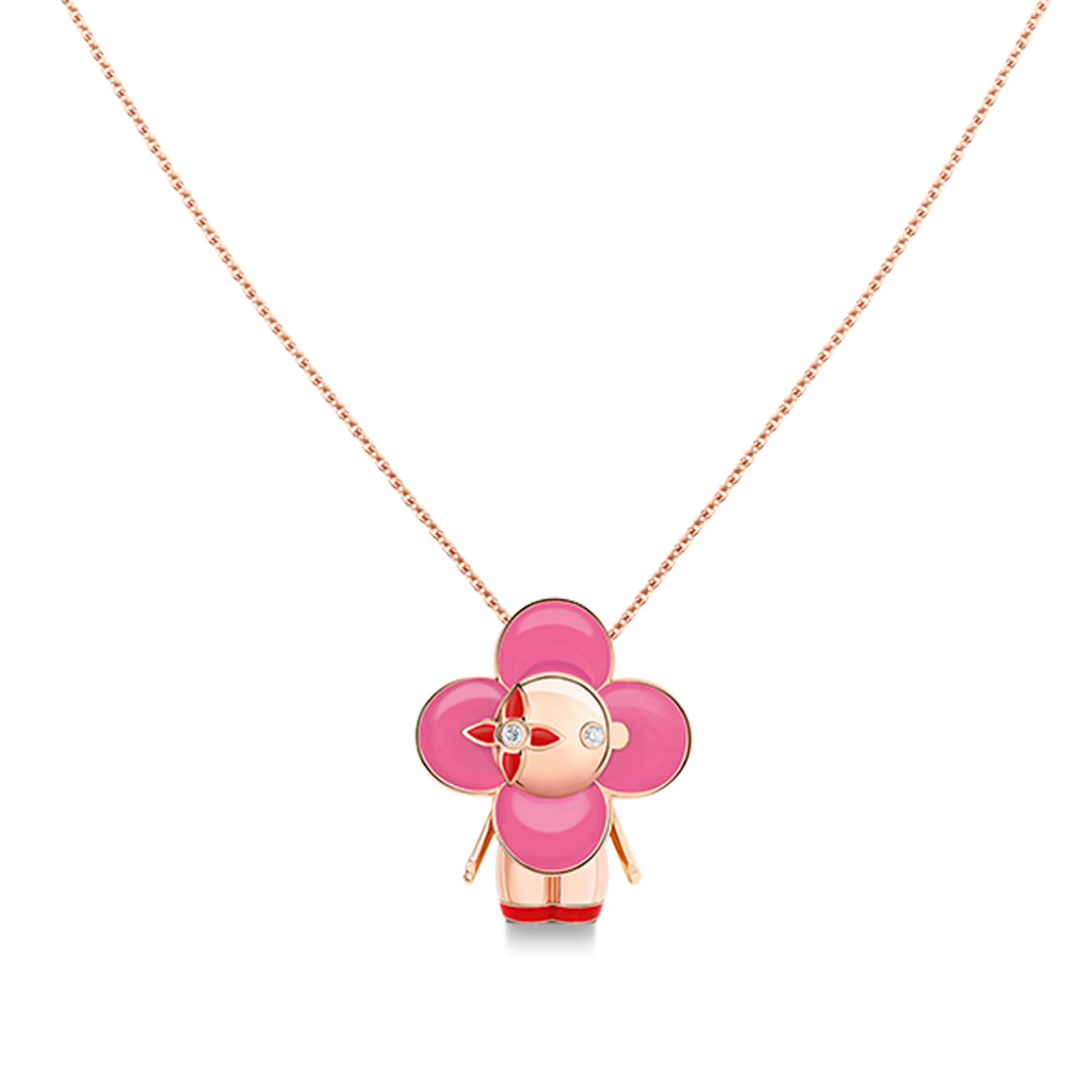 ペンダント ヴィヴィエンヌ LV クラフティ (ピンクゴールド×ダイヤモンド×ラッカー) - 画像 (2)