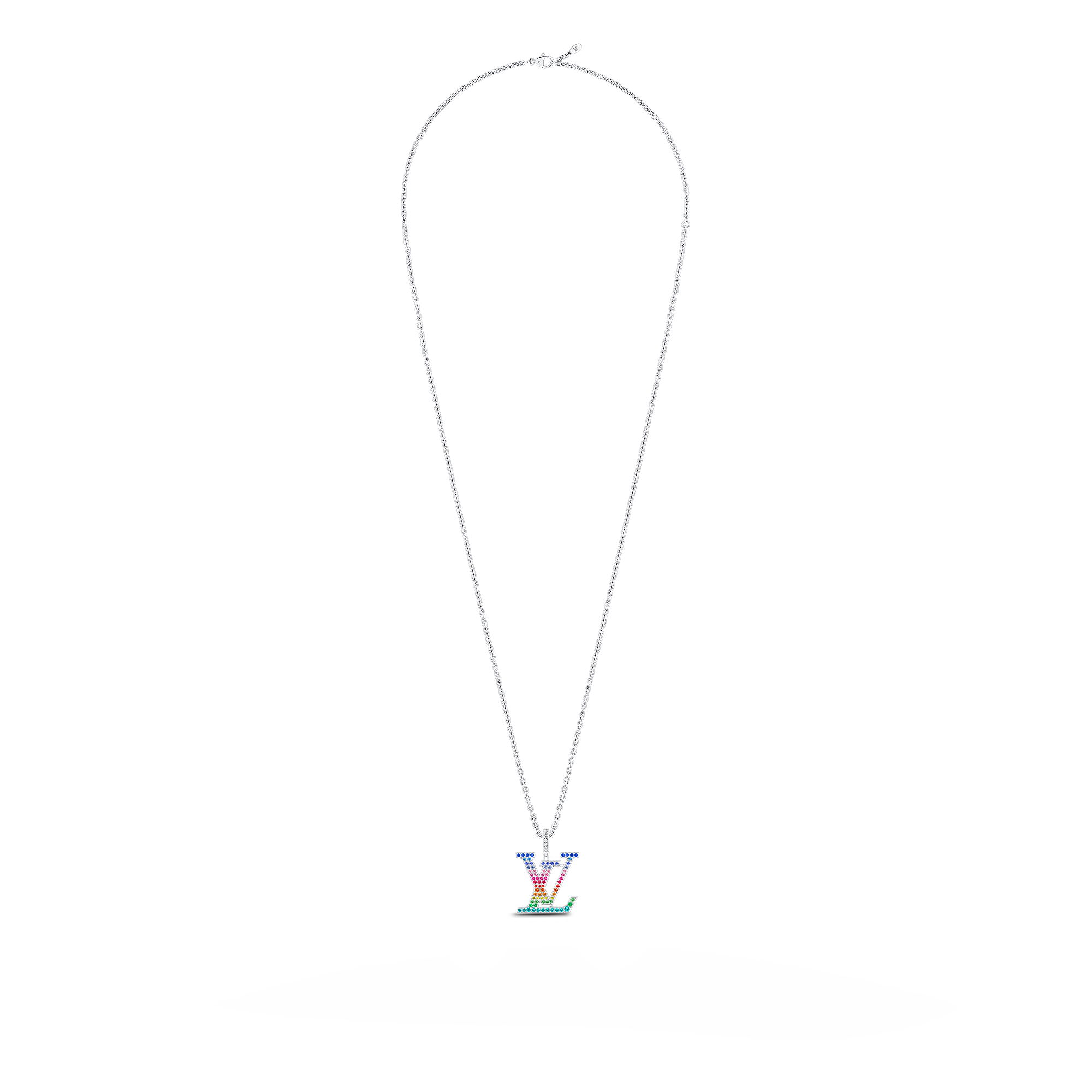 ペンダント LV XL レインボー (ホワイトゴールド×カラーストーン) - 画像 (3)
