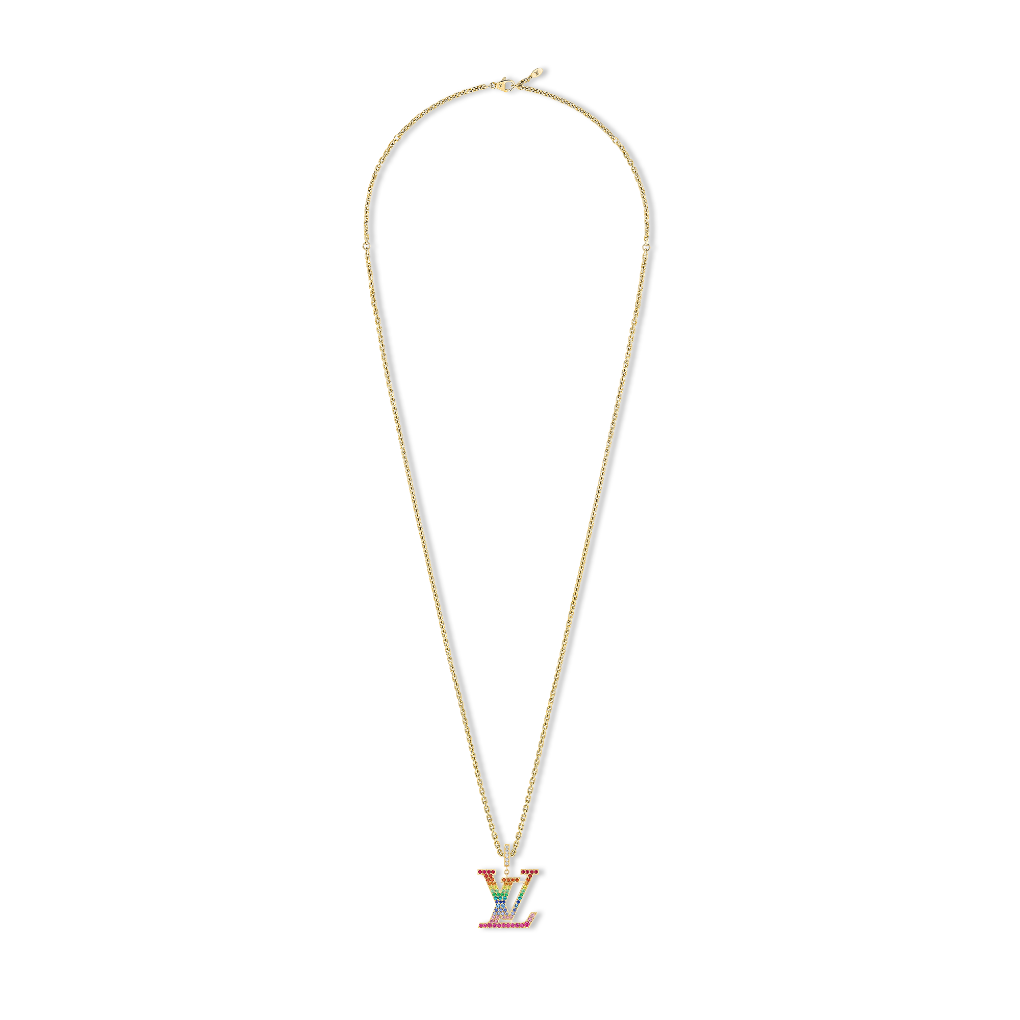 ペンダント LV XL レインボー(イエローゴールド×カラーストーン) - 画像 (4)