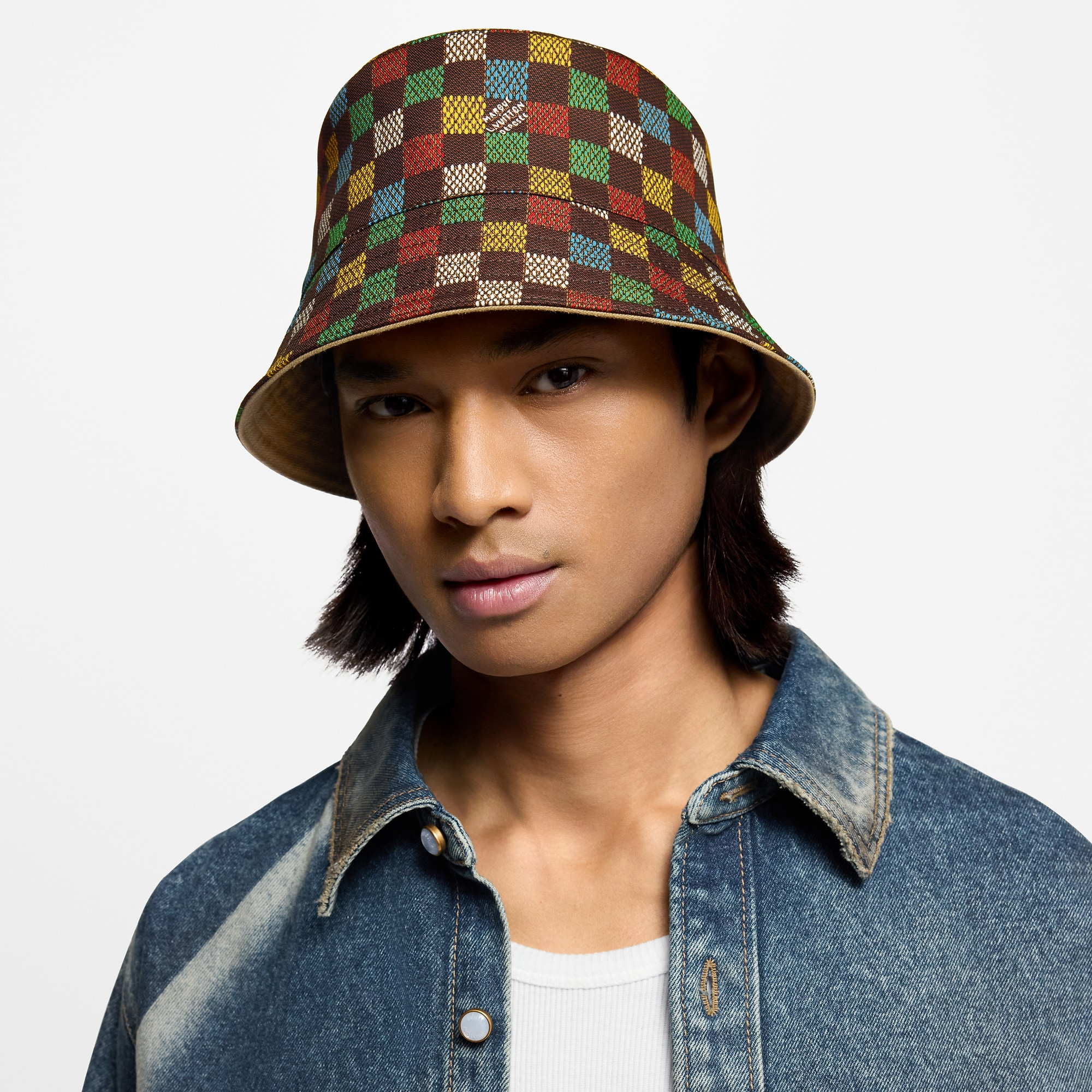 バケットハット・LV バーズ ダミエ リバーシブル - 画像 (6)