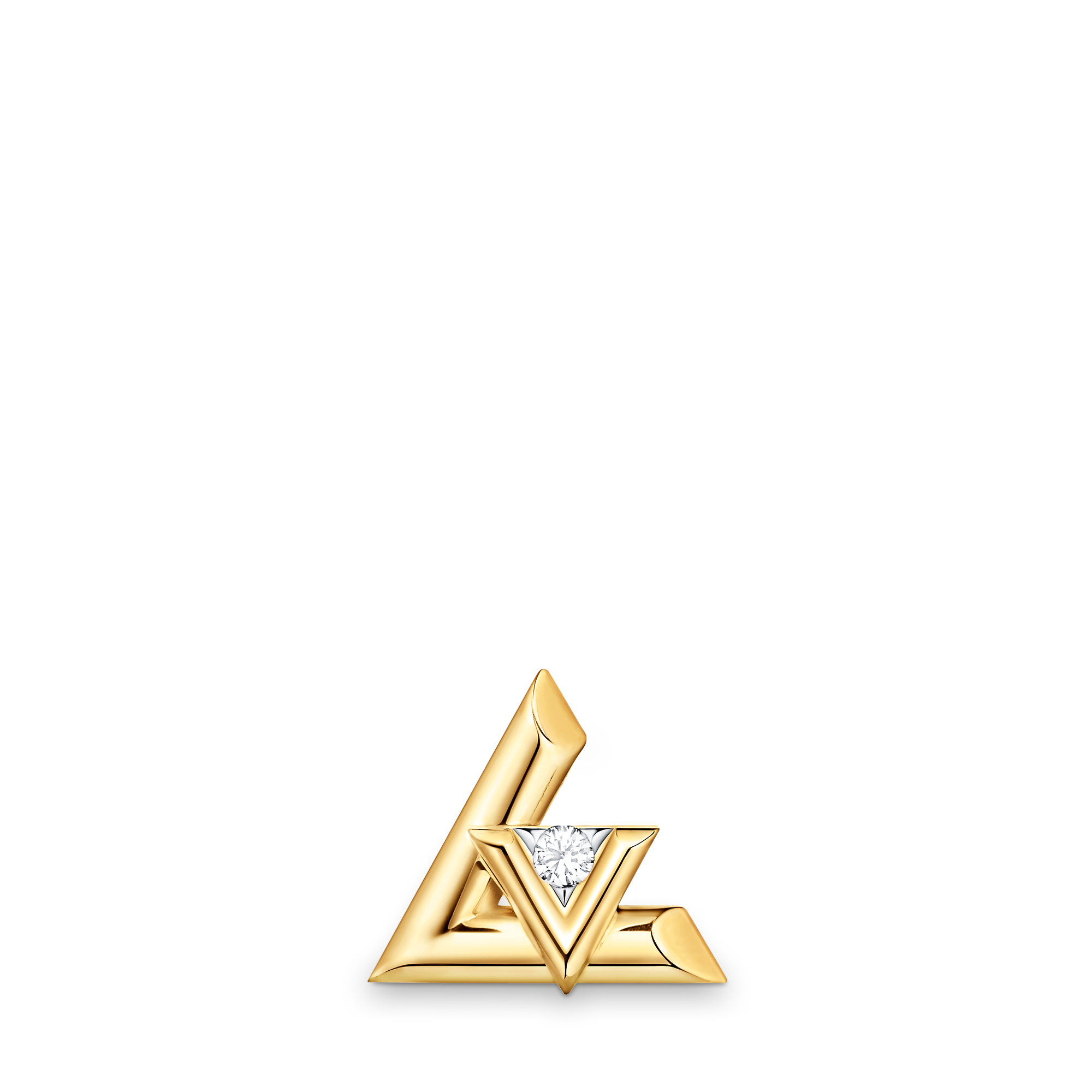 ピアス LV ヴォルト ワン(イエローゴールド×ダイヤモンド) 単品 - 画像 (2)