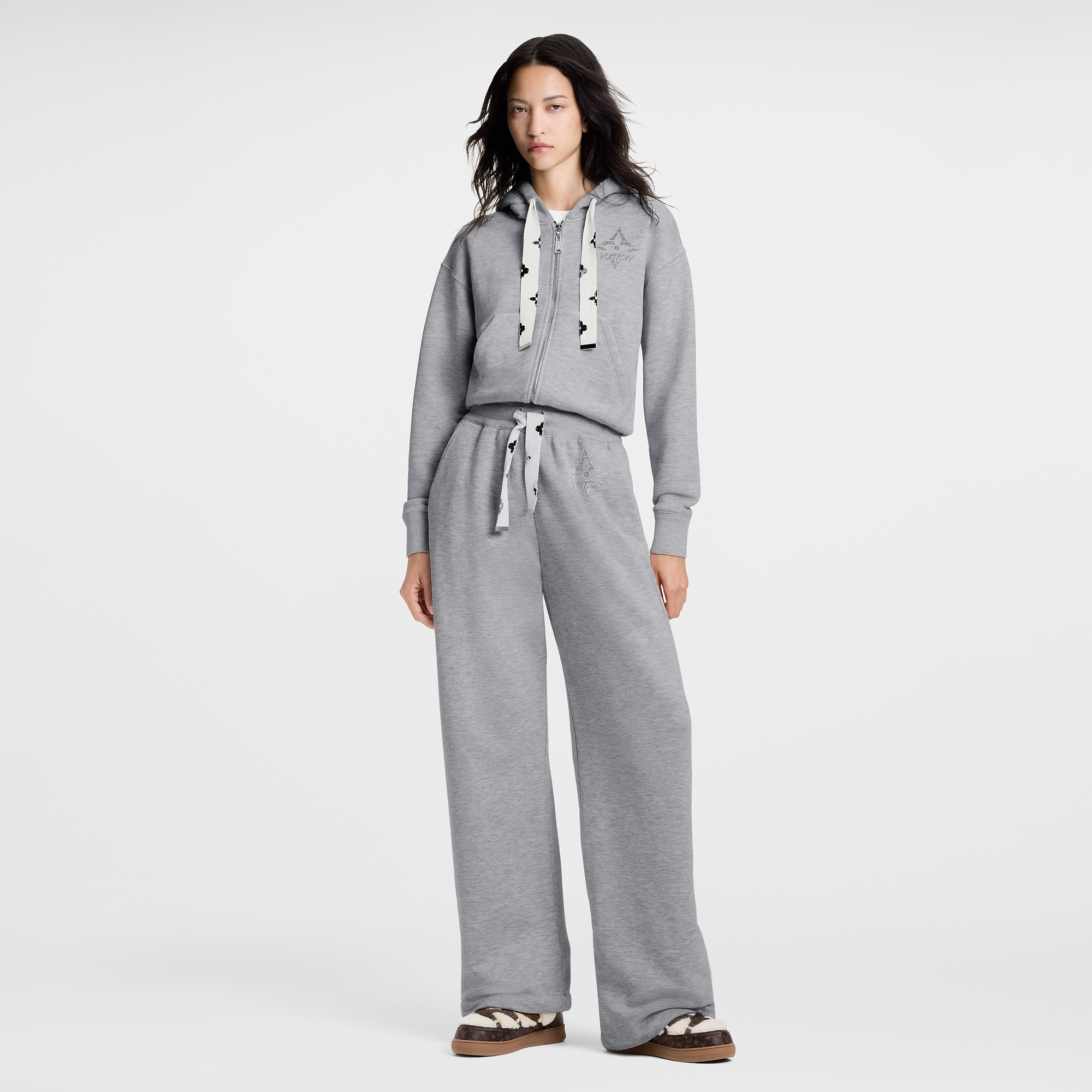 モノグラムアクセント ジョギングパンツ
