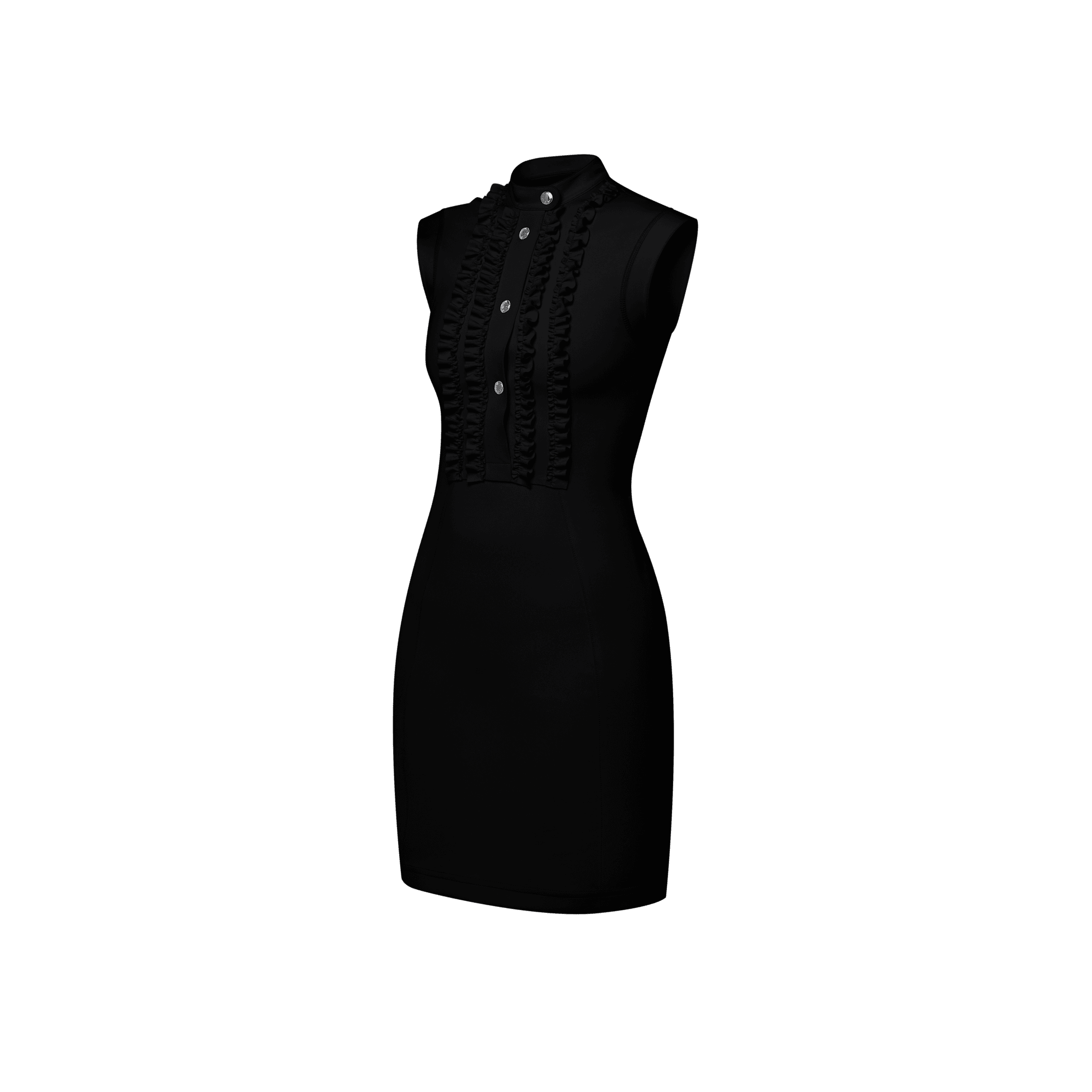 ラッフルトリム テクニカル ジャージー ドレス - 画像 (2)