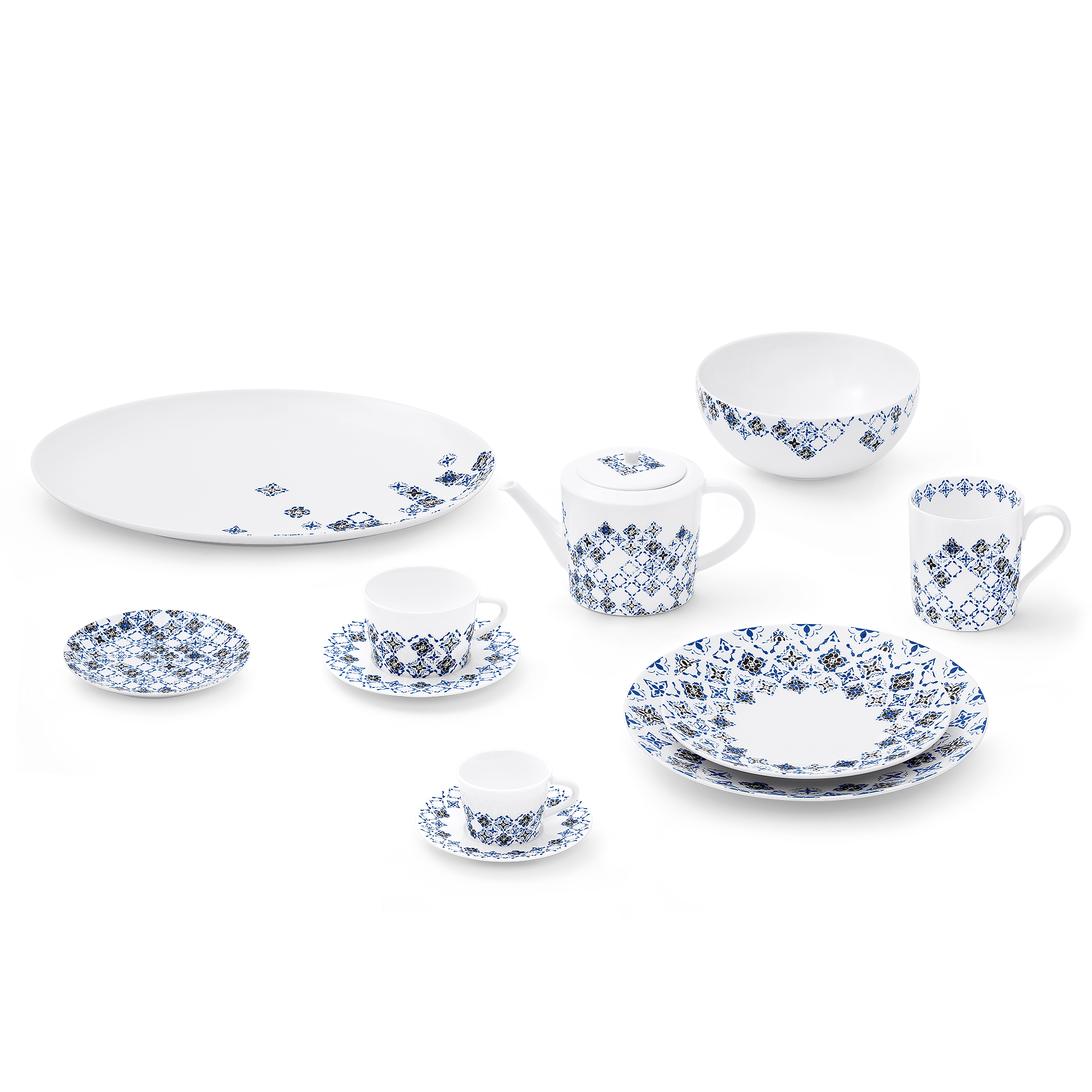 Set Of 2 Coffee Cups and Saucers LV By The Pool - 画像 (3)