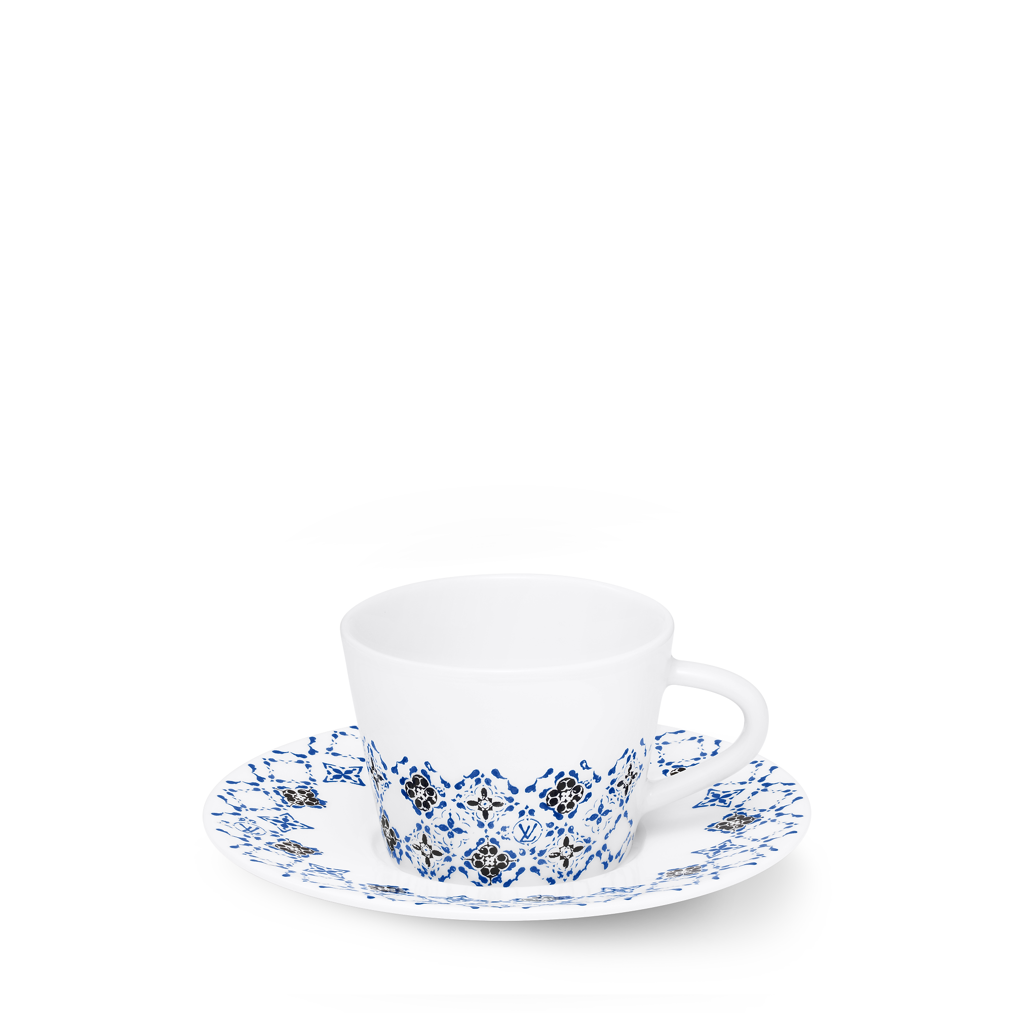 Set Of 2 Coffee Cups and Saucers LV By The Pool