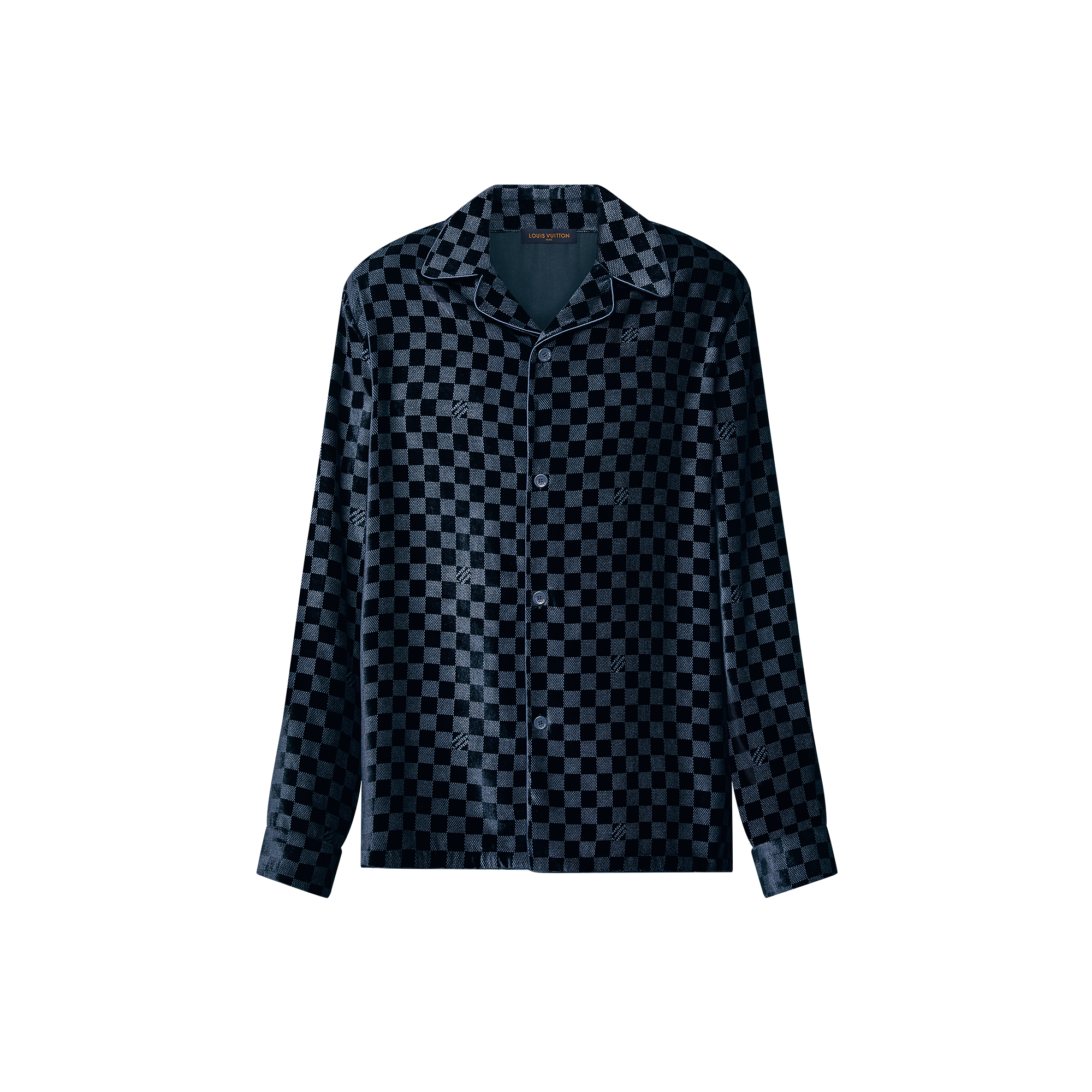シルクブレンドロングスリーブイブニングオーバーシャツ