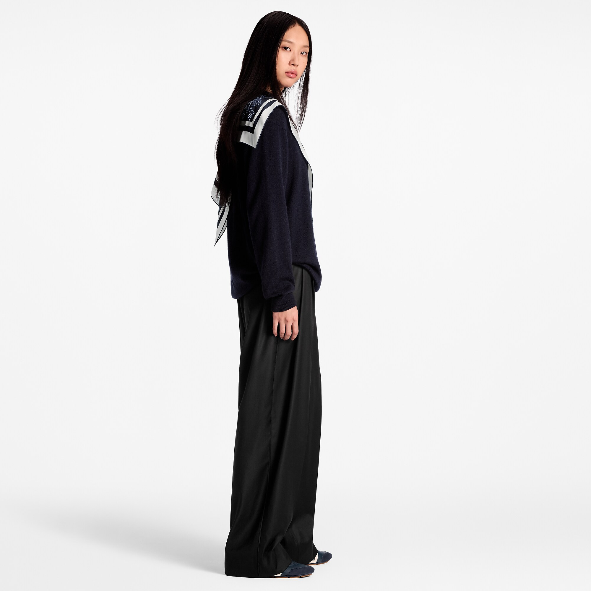 シルクインサート カシミヤプルオーバー - 画像 (5)