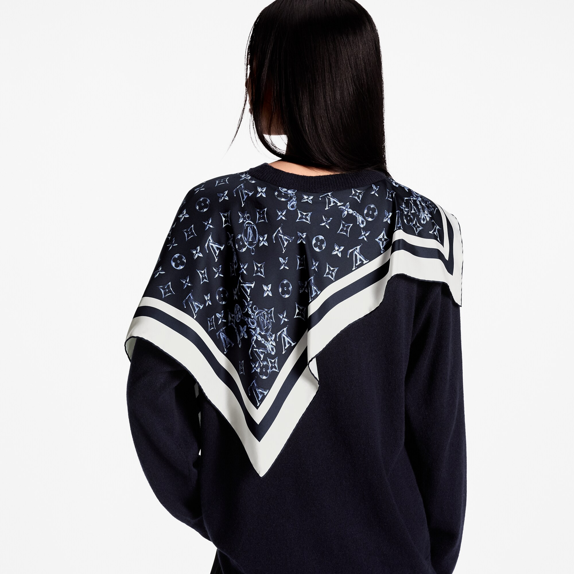 シルクインサート カシミヤプルオーバー - 画像 (4)