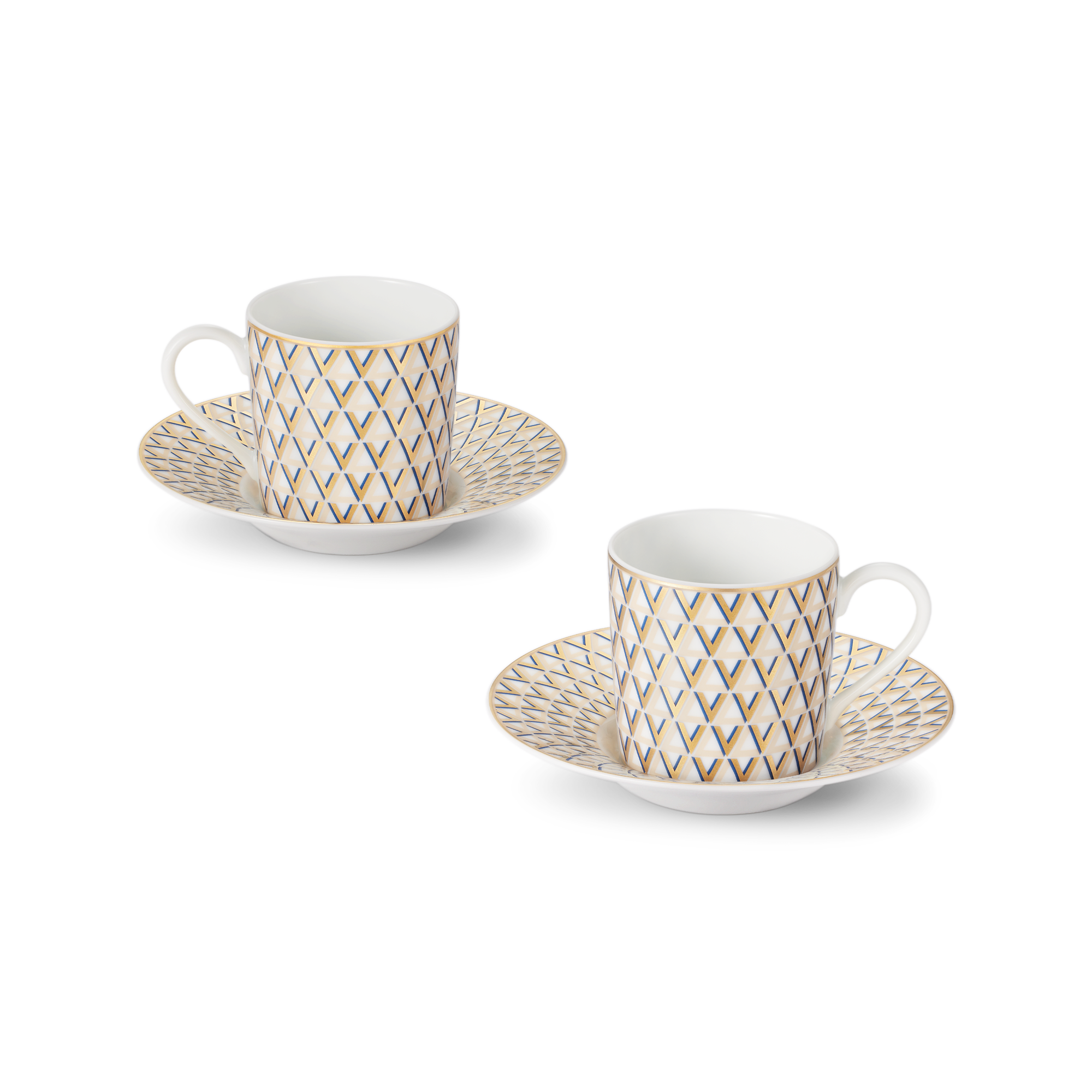 Splendor Set of 2 Coffee Cups and Saucers - 画像 (2)