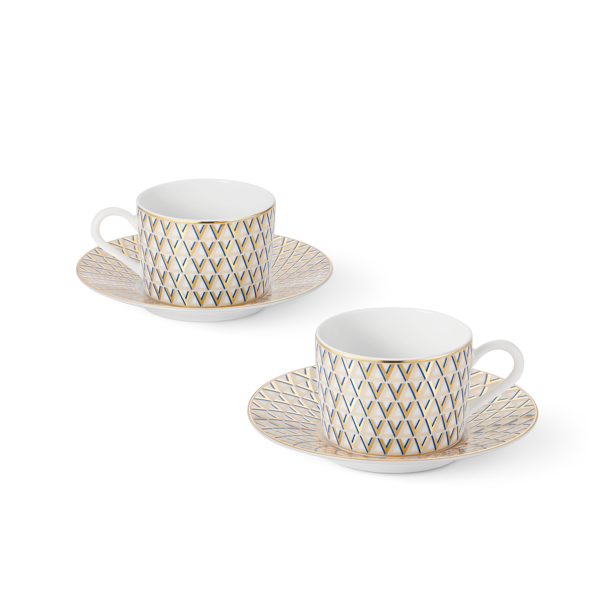Splendor Set of 2 Teacups and Saucers - 画像 (2)