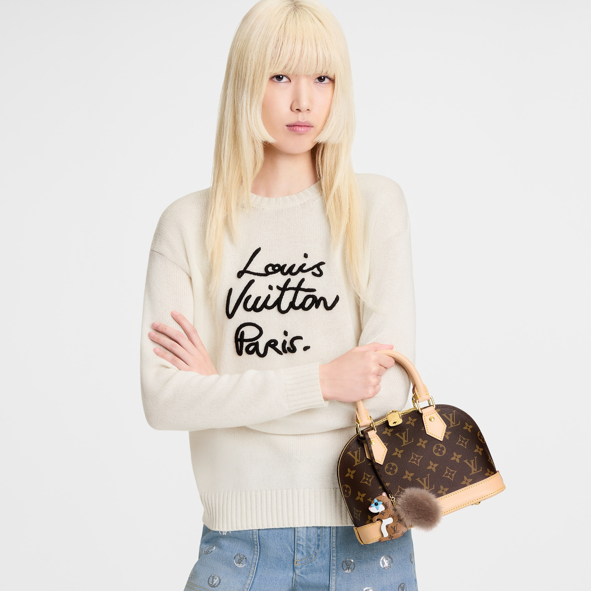 バッグチャーム･スクワロル LV ファーリーフレンド