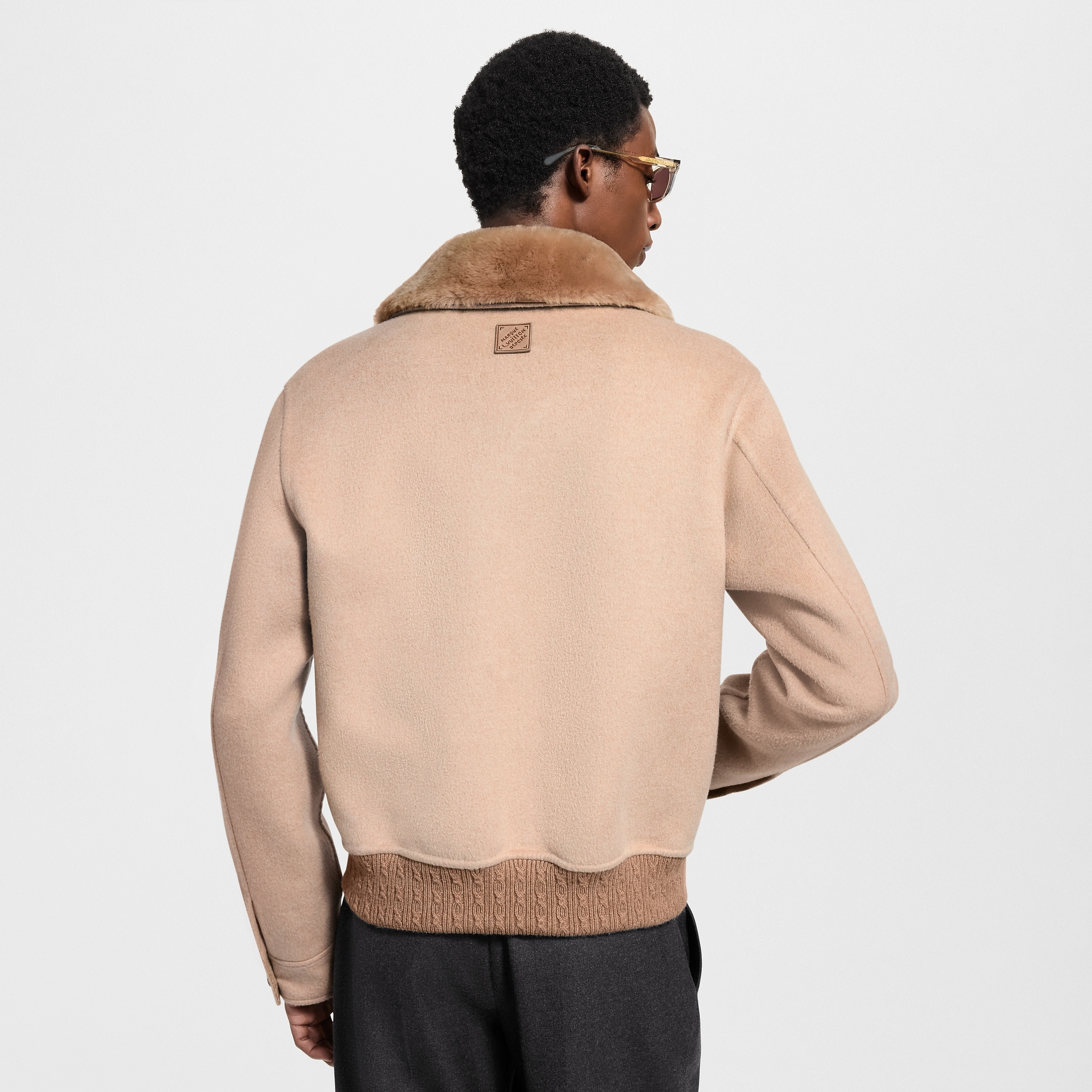 ビキューナカシミヤブレンド ダブルフェイスブルゾン - 画像 (5)