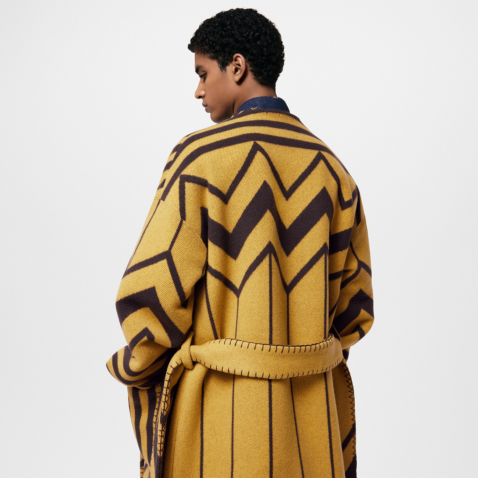 ウールアンドカシミヤプレンドブランケットコート - 画像 (3)
