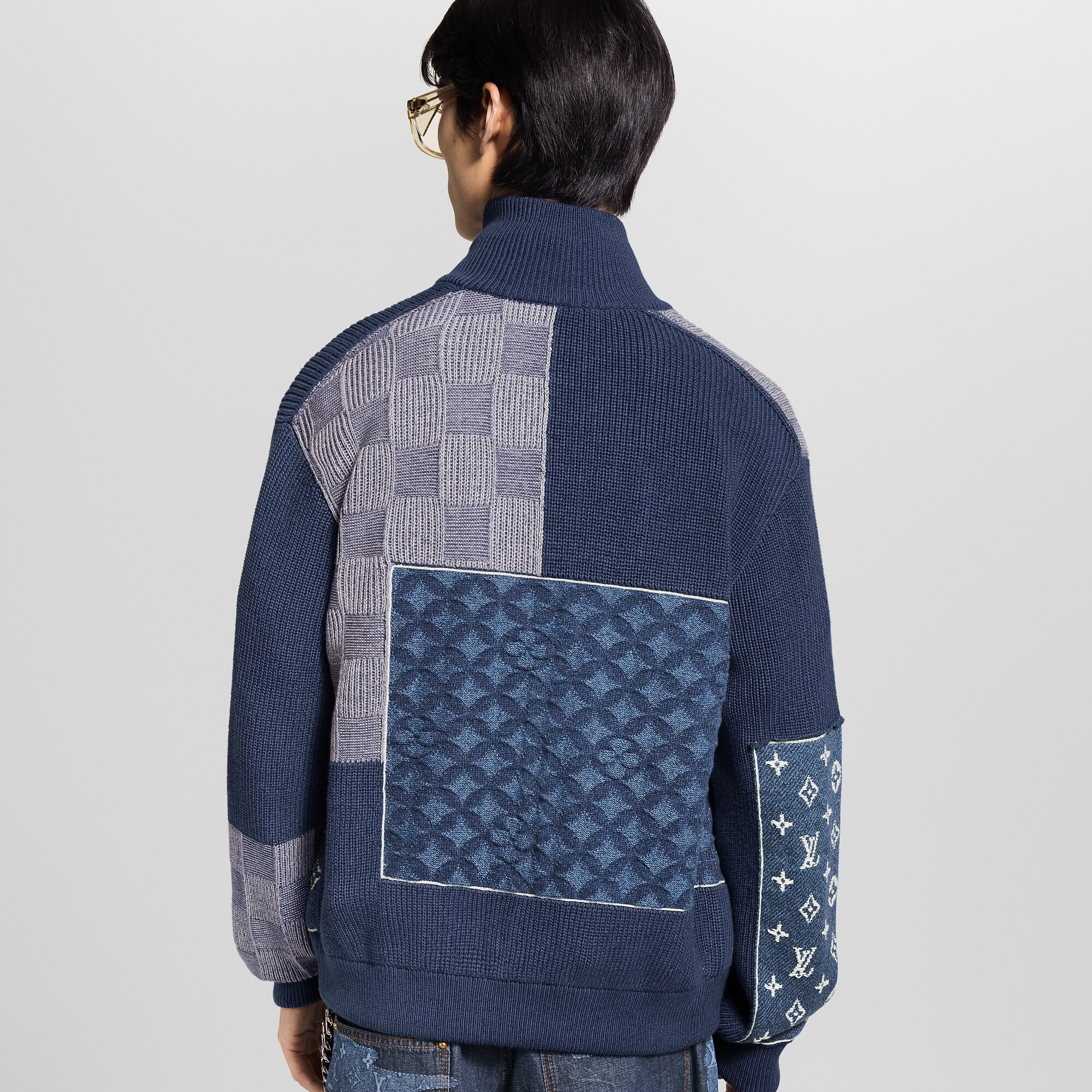 ジップアップ パッチワーク トラックトップ - 画像 (3)